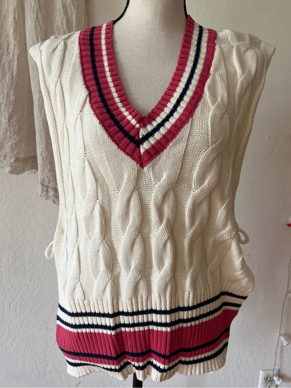 Free People tie side sweater vest